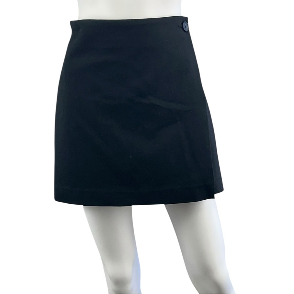 BABATON Black Mini Wrap Skirt Size 6 K0733